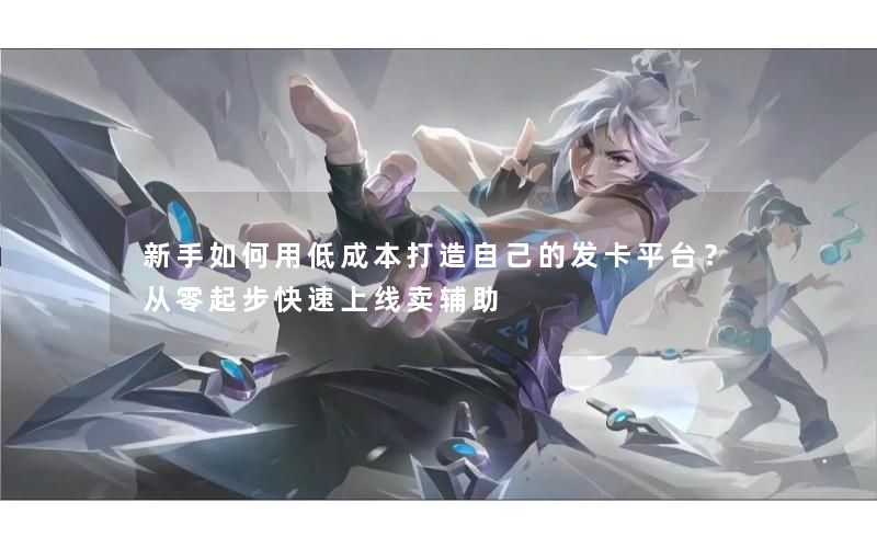 新手如何用低成本打造自己的发卡平台？从零起步快速上线卖辅助
