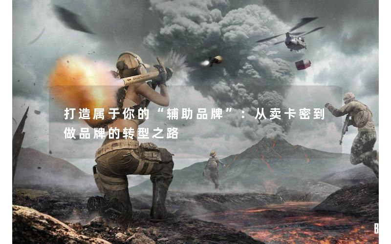 打造属于你的“辅助品牌”：从卖卡密到做品牌的转型之路