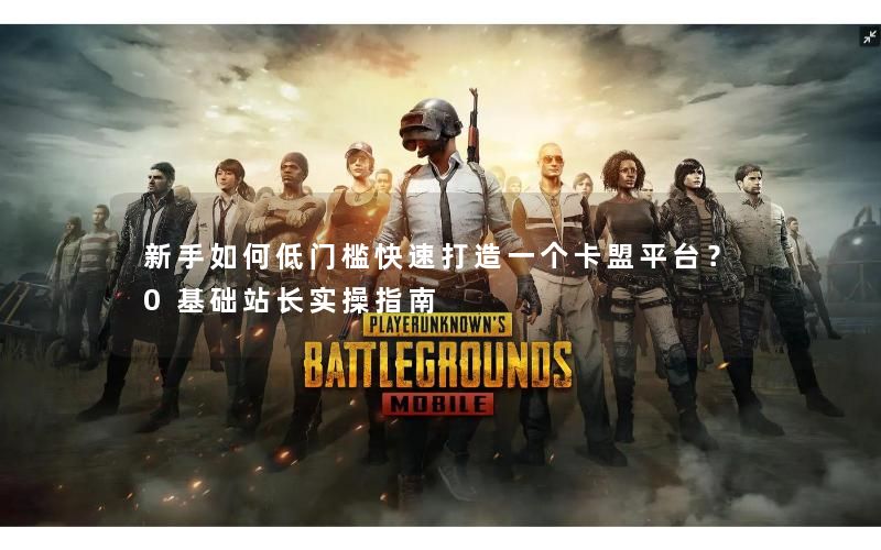 新手如何低门槛快速打造一个卡盟平台？0基础站长实操指南